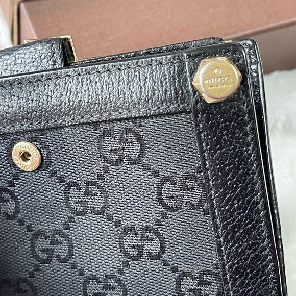 GUCCI GG compact  FRENCH canvas/leather wallet - Picture 14 of 17